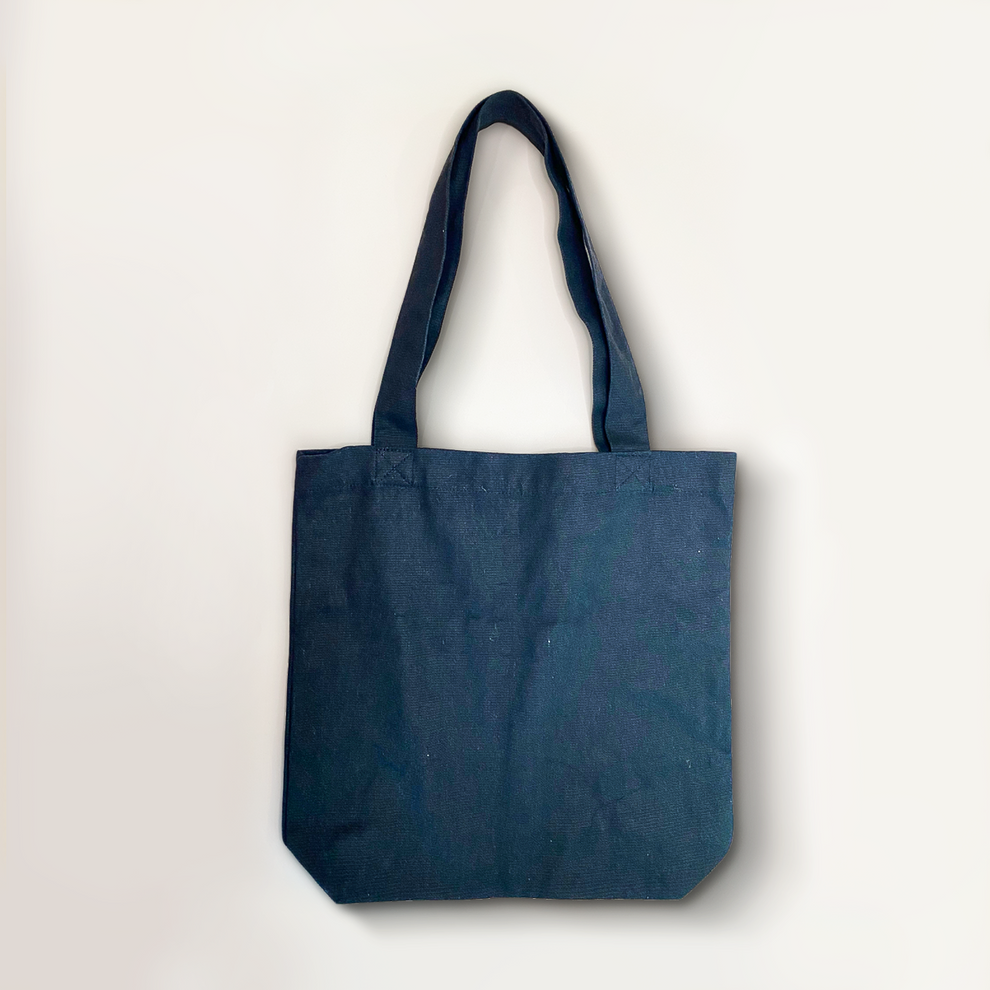 Canvas Tote Bag Black 12 Oz 4144