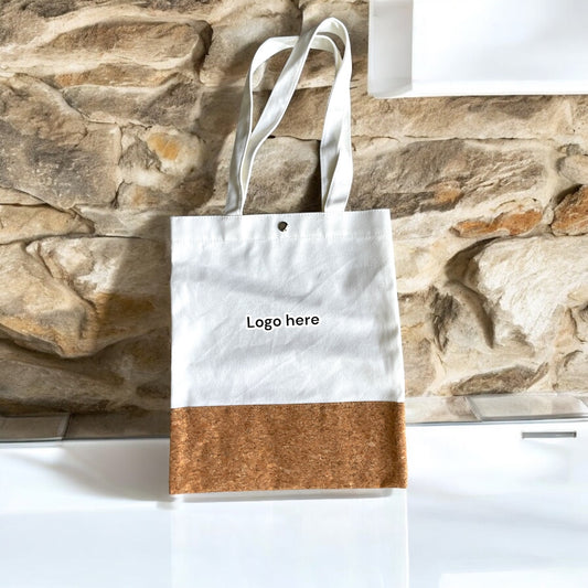 Canvas Tote Bag with Cork Material