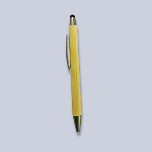 Bamboo Ball Pen with Stylus